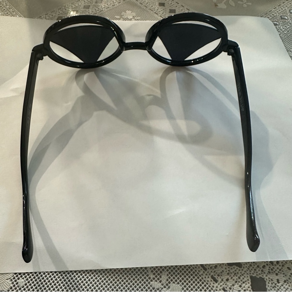 THE WELL Round Black Sunglasses “See No Evil” - Picture 4 of 6